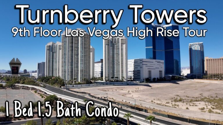 Turnberry Towers Las Vegas Condo Tour | 9th Floor 1 Bed with Strip Views