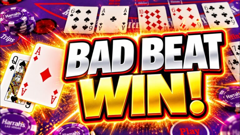 ULTIMATE TEXAS HOLD ‘EM in LAS VEGAS! BAD BEAT WIN! 🍀🍀 (UTH)