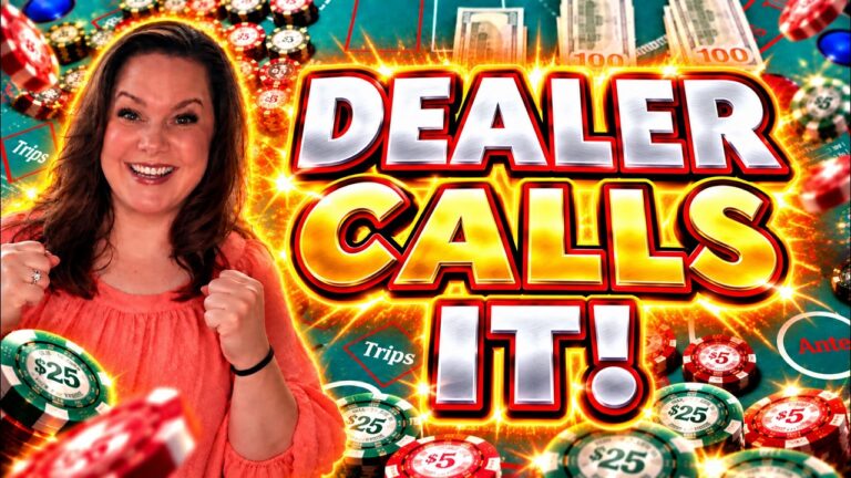 ULTIMATE TEXAS HOLD ‘EM in LAS VEGAS! DEALER CALLS IT!! (UTH)