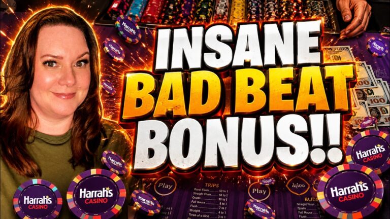 ULTIMATE TEXAS HOLD “EM in LAS VEGAS! INSANE BAD BEAT BONUS! 🔥🔥 (UTH)