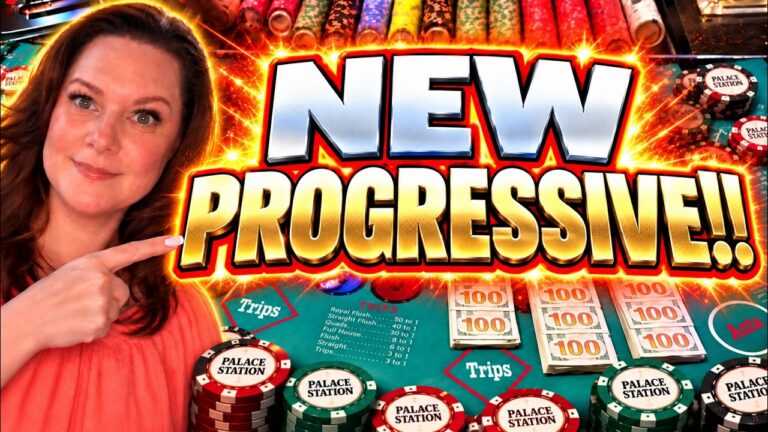 ULTIMATE TEXAS HOLD ‘EM in LAS VEGAS! 🍀🍀 NEW PROGRESSIVE!! (UTH)