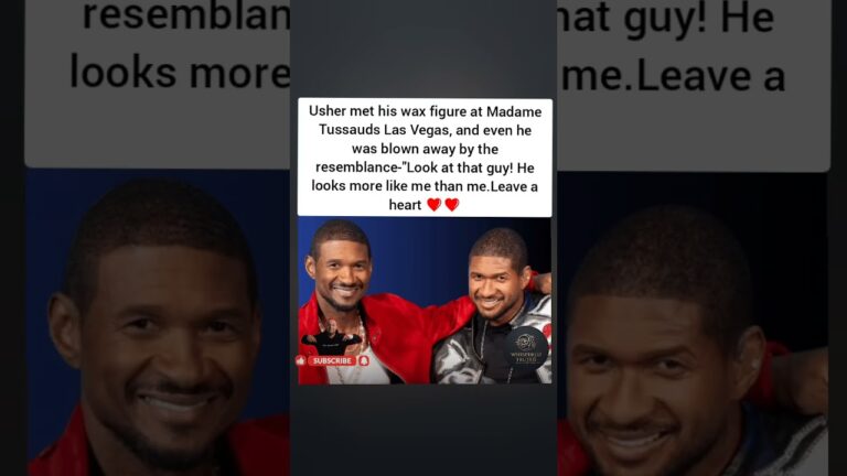 Usher Meets His Inbelievable Wax Figure at Madame Tussauds Las Vegas