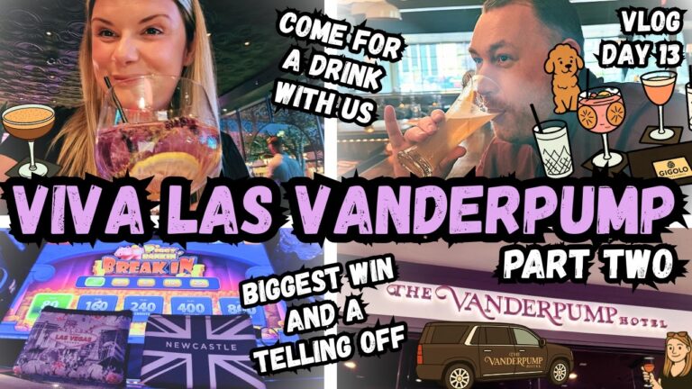 Vanderpump Hotel Las Vegas Part 2 | BIGGEST WIN! | DRUNK GIGGY FUN | 2026 Vlog Day 13 | Casino Slots