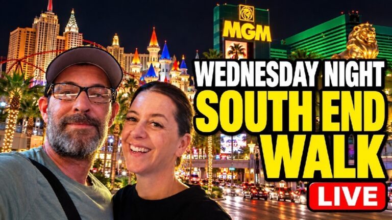 Wednesday Night LIVE on the Las Vegas Strip | South End Walk & Talking Vegas