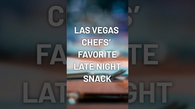 What Do Chefs Eat After Hours in Las Vegas?