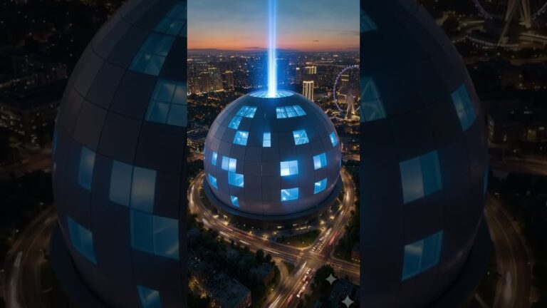 Why Las Vegas’s Sphere Was Built With No Columns Inside 🌐🤯 #shorts  #facts