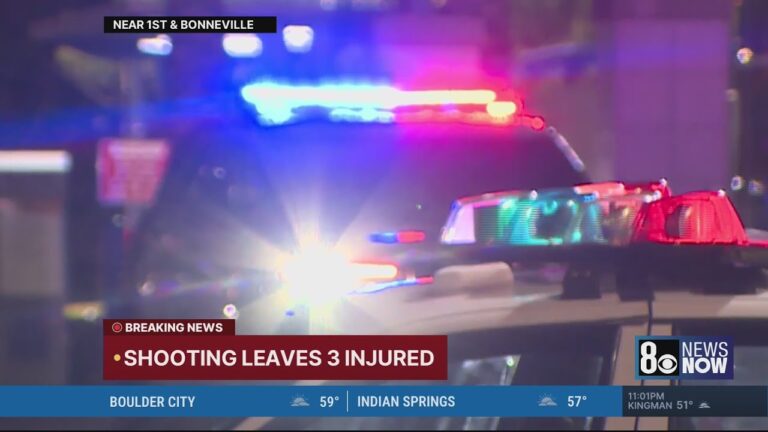 3 people injured in shooting at downtown Las Vegas bus transit center