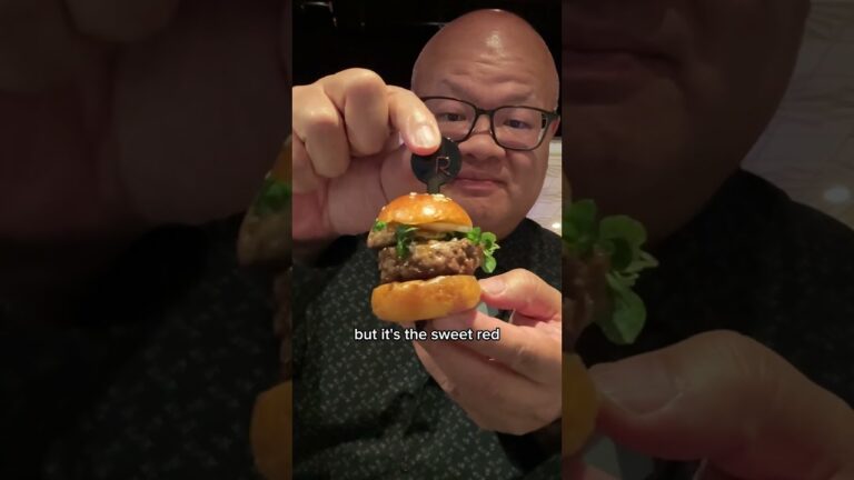 $39 “Le Burger” at L’atelier de Joel Robuchon in Las Vegas