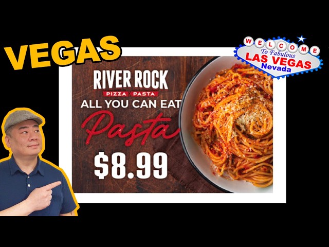 $8.99 All You Can Eat PASTA!  “River Rock Pizza Pasta” at Arizona Charlie’s. Las Vegas