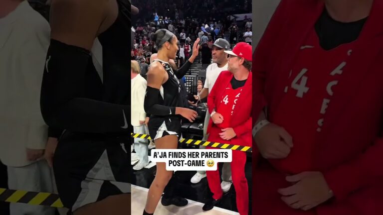 🚨 A’ja Wilson after DROPPING 36pts/10reb | Las Vegas Aces Indiana Fever WNBA playoffs basketball NBA
