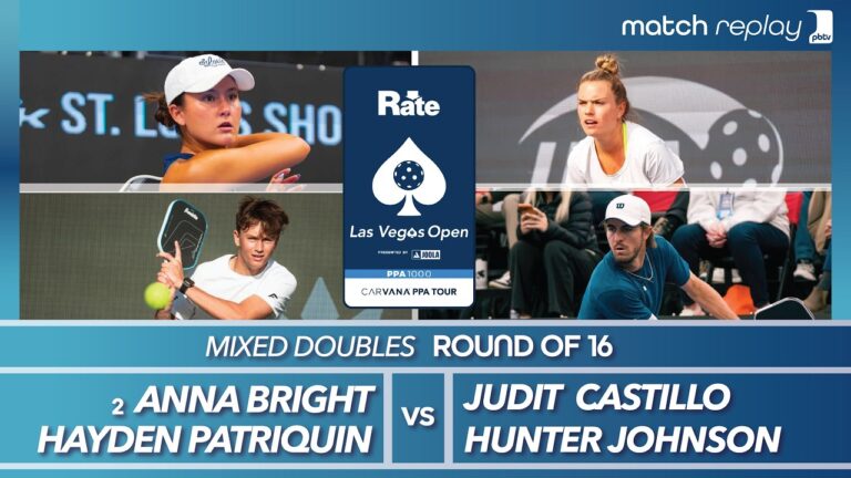 Anna Bright & Hayden Patriquin vs Judit Castillo & Hunter Johnson at the PPA Rate Las Vegas Open