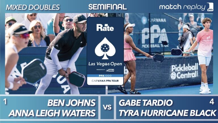 Anna Leigh Waters & Ben Johns vs Hurricane Tyra Black & Gabe Tardio at the PPA Las Vegas Open