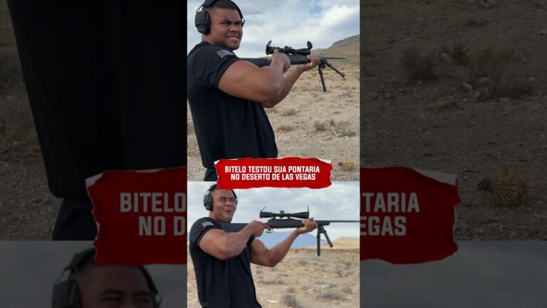 BITELO TESTOU SUA PONTARIA NO DESERTO DE LAS VEGAS