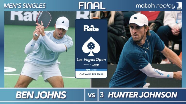 Ben Johns vs Hunter Johnson Championship Match at the PPA Rate Las Vegas Open