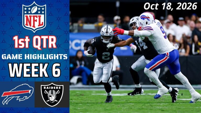 Buffalo Bills vs Las Vegas Raiders Game Highlights 1st Qtr | Oct 18 | NFL Season 2026 | Week 6