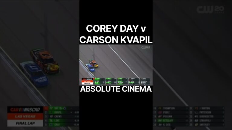 COREY DAY BEATS CARSON KVAPIL IN INCREDIBLE FINISH AT LAS VEGAS | NASCAR O’Reilly Auto Parts Seriss