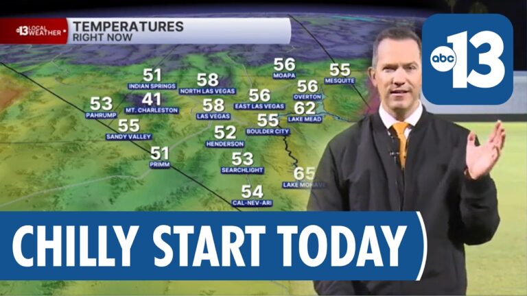 Chilly And Windy Weather Expected In Las Vegas Through Tomorrow