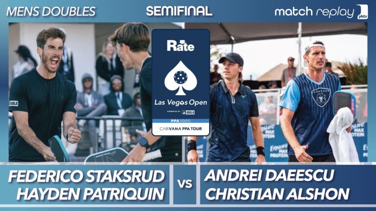 Christian Alshon & Andrei Daescu vs Hayden Patriquin & Federico Staksrud at the PPA Las Vegas Open