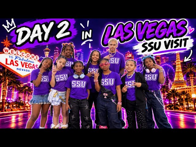 🔥 DAY 2 IN VEGAS GOT CRAZY! 😱🎰 | SSU VISIT & SO MUCH MORE! 💜👀
