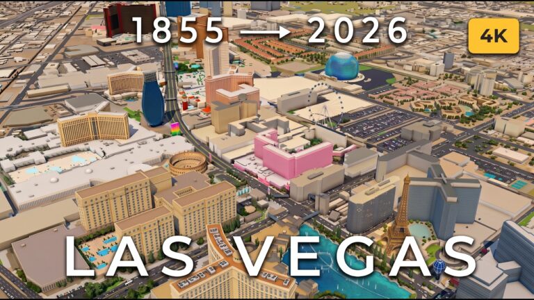 EVOLUTION OF LAS VEGAS | 3D CITY TIMELAPSE (1855–2026)