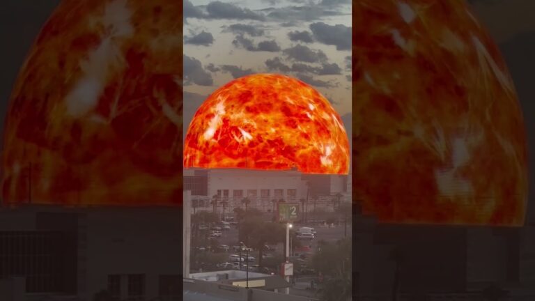 Experiencing the Mind-Blowing Las Vegas Sphere Sun  #shorts #sphere #lasvegaslights #sunrise se