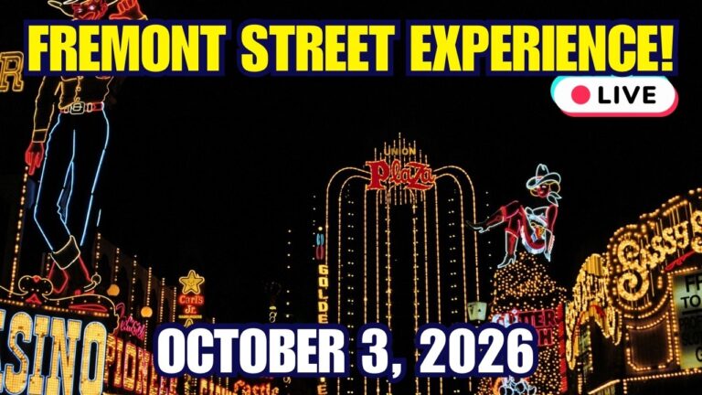 FREMONT STREET EXPERIENCE SATURDAY NIGHT LIVESTREAM!