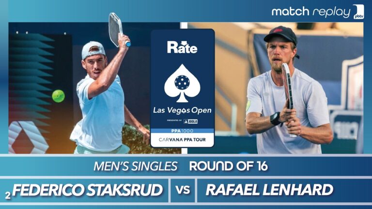 Federico Staksrud vs Rafael Lenhard at the PPA Rate Las Vegas Open (Round of 16)