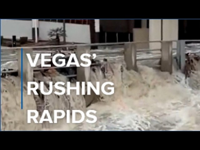 Flash Flooding Turns Las Vegas Strip Into Rushing Rapids