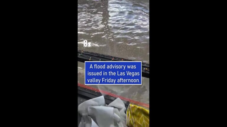Flood advisory issued across Las Vegas valley