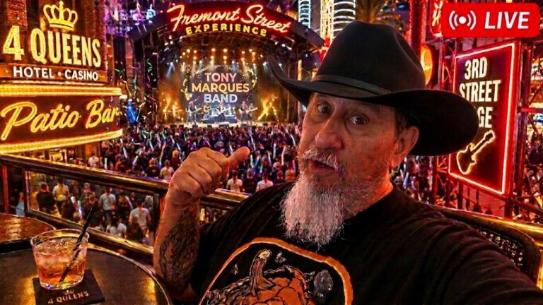 Fremont Street Las Vegas Livestream With The Tony Marques Band!