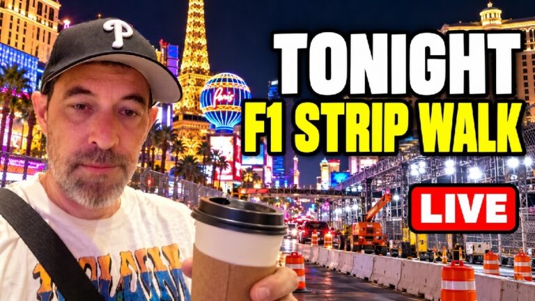 Friday Night on the Las Vegas Strip | F1 Construction Walk + What’s Changed