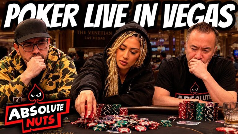 Fun Poker game and crazy bad beats in Las Vegas | Live streaming 💸🔥🥷