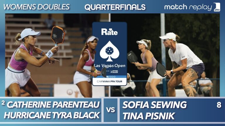 Hurricane Tyra Black & Catherine Parenteau vs Sofia Sewing & Tina Pisnik at the PPA Las Vegas Open