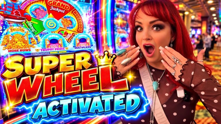 I LANDED the SUPER WHEEL on NEWEST SLOT MACHINE IN LAS VEGAS!