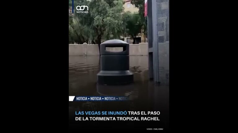 Inundaciones sorprenden a Las Vegas tras las lluvias del domingo