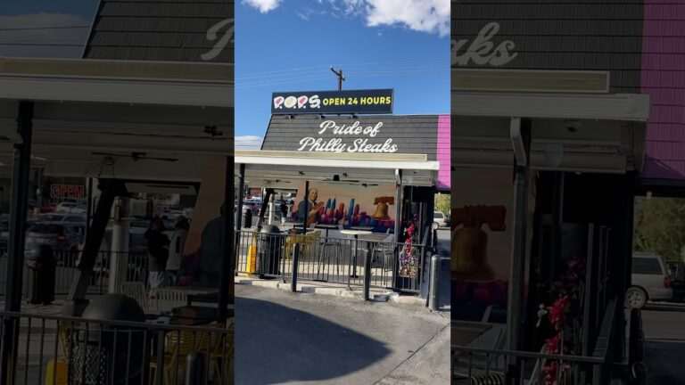Is POP’S Philly Cheesesteak REALLY That Good? 👀🥩 | Las Vegas Food Review #Shorts