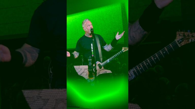 James Hetfield grateful to be at the Sphere in Las Vegas #metallica #shorts
