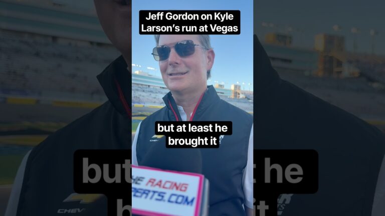 Jeff Gordon’s thoughts on Kyle Larson’s 2nd at Las Vegas