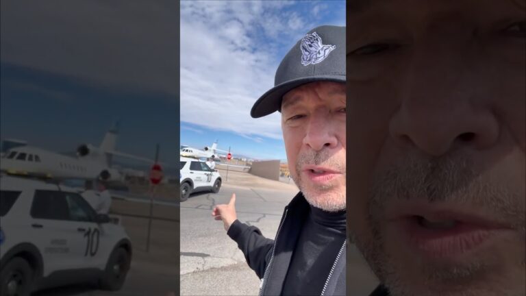 Jet With Donnie Wahlberg Aboard Runs Off Las Vegas Runway