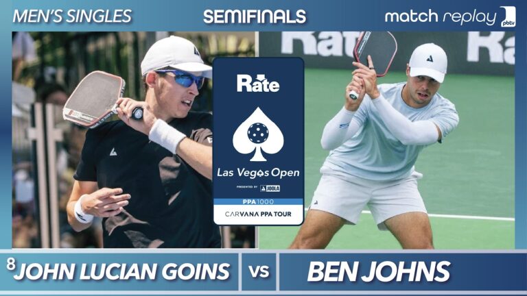 John Lucian Goins vs Ben Johns at the PPA Rate Las Vegas Open | Semifinal