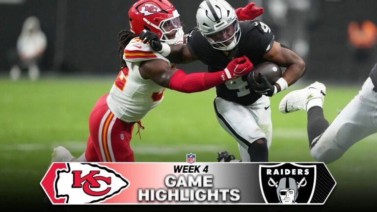 Kansas City Chiefs vs. Las Vegas Raiders Game Highlights | NFL 2026 Season Week 4