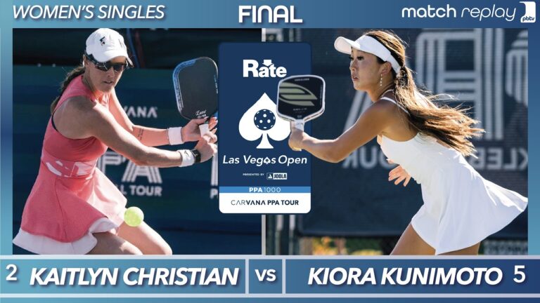 Kiora Kunimoto vs Kaitlyn Christian Championship Match at the PPA Rate Las Vegas Open