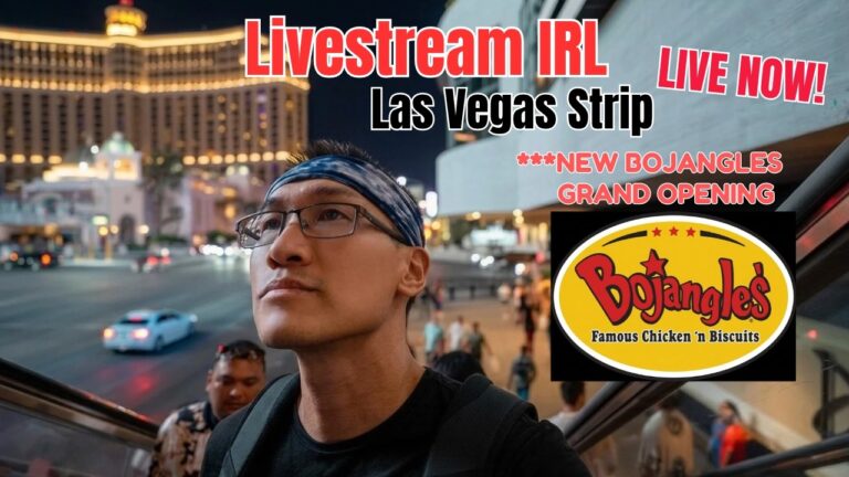 LIVE Las Vegas The Strip, Bojangles Grand Opening, Livestream IRL