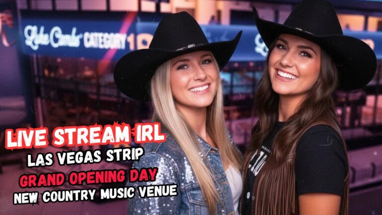 LIVE Las Vegas The Strip, Grand Opening New Luke Combs Category 10, Livestream IRL