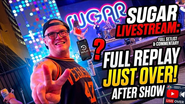 🔴 LIVE from Fremont Street Las Vegas ⚠️ Vegas Nightlife Livestream Sugar Band #subscribe #shorts