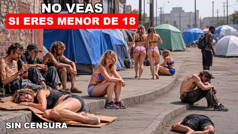 La Vida Real en Las Vegas: Ciudad de Luces y Personas sin Hogar Vagando como “Zombis”
