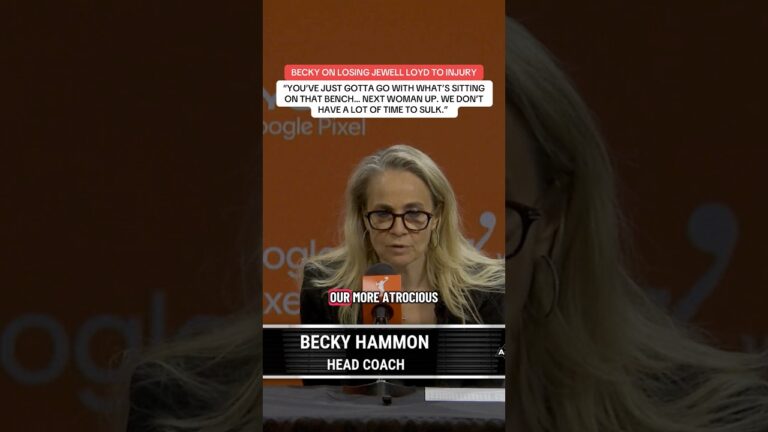 Las Vegas Aces HC Becky Hammon on Losing Jewell Loyd to Injury in Game 1 vs. Valkyries
