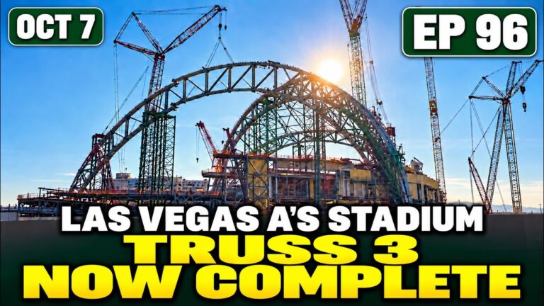 Las Vegas A’s Stadium Update #96: Third Roof Truss Complete!