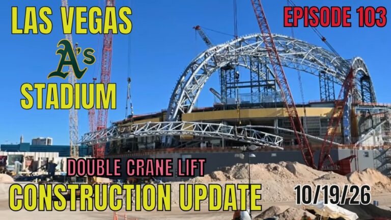 Las Vegas Athletics Stadium Construction Update 10 19 2026