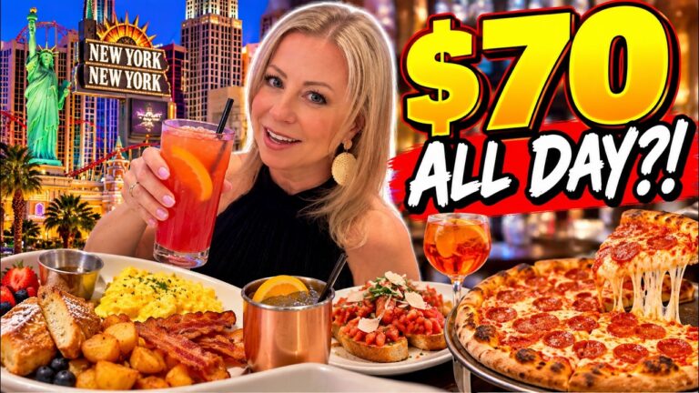 Las Vegas Day Challenge – 3 Meals With Cocktails for 70 Dollars